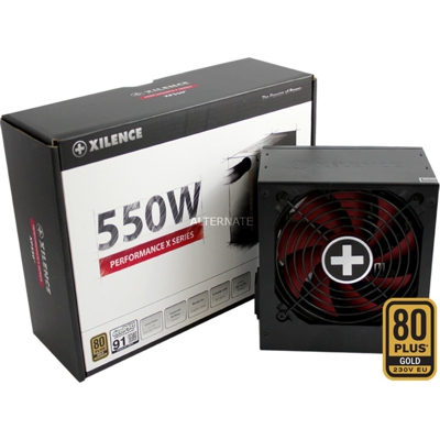 XP550R9 alimentatore per computer 550 W 20+4 pin ATX ATX Nero, Rosso, Alimentatore PC