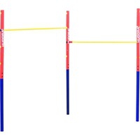 64002 sbarra ginnica con elastci 100 kg Blu, Rosso, Giallo, Attrezzature per il fitness