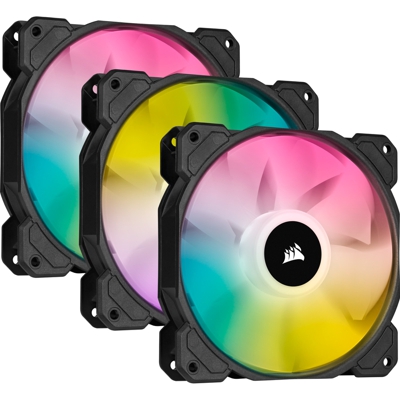 SP120 RGB ELITE Case per computer Ventilatore 12 cm Nero 3 pz, Ventola