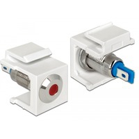 86433 cavo di collegamento Keystone LED Blu, Rosso, Acciaio inossidabile, Bianco, Modulo di Keystone