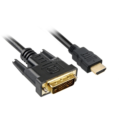 5m, HDMI/DVI-D Nero, Adattatore
