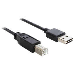 2m USB 2.0 A - B m/m cavo USB USB A USB B Nero en oferta