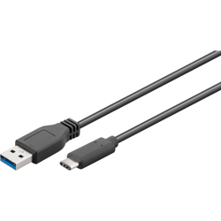 Kabel / Adapter cavo USB 3 m USB 3.2 Gen 1 (3.1 Gen 1) USB A USB C Nero en oferta