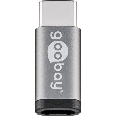 56635 adattatore per inversione del genere dei cavi USB-C USB 2.0 Micro-Buchse (Typ B) Nero