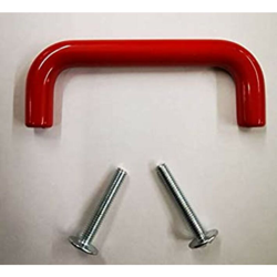 1 MANIGLIA TONDA IN ABS ROSSA D.10 40X32mm - Oreca en oferta