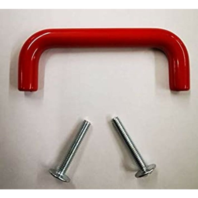 1 MANIGLIA TONDA IN ABS ROSSA D.10 40X32mm - Oreca