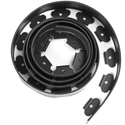 Nessun giardino interrato Confine Confine Paesaggio Prato Aiuola Abbellimento Flessibile Nero 5m + 15 chiodi características