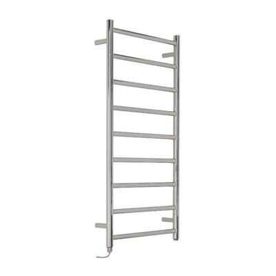 Hudson Reed Quo Scaldasalviette Elettrico Moderno di Design Verticale - Termoarredo Bagno Contemporaneo a Scaletta - Acciaio Inox Cromato - 200W