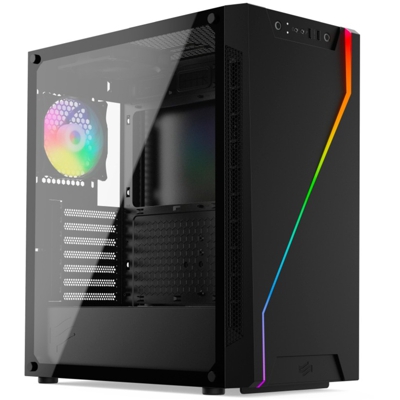 Armis AR6Q EVO TG ARGB Nero, Chassis Tower