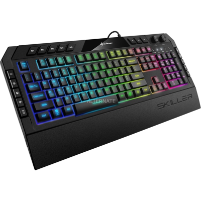SKILLER SGK5 tastiera USB QWERTY Inglese US Nero, Tastiera da gioco