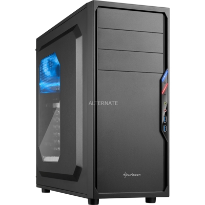 VS4-W Midi Tower Nero, Chassis Tower