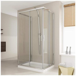 Box Doccia 3 Lati 80x100x80 Cm H198 Trasparente Mod. Evolution Trio precio