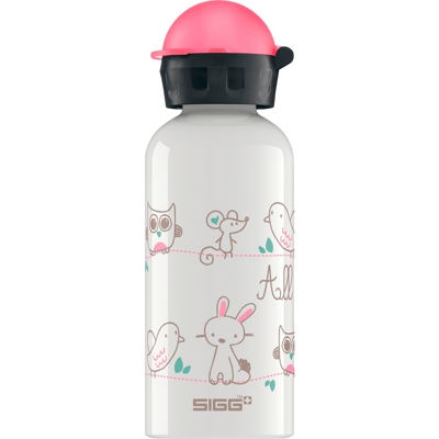 All My Friends Uso quotidiano 400 ml Alluminio Bianco, Bottiglia di acqua