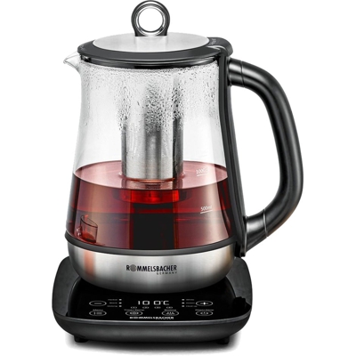 TA 2000 bollitore elettrico 1,2 L 2000 W Nero, Acciaio inossidabile