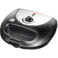 48356 piastra per waffle 3 waffle 1000 W Nero, Acciaio inossidabile, Griglia en oferta