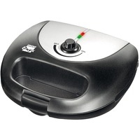 48356 piastra per waffle 3 waffle 1000 W Nero, Acciaio inossidabile, Griglia