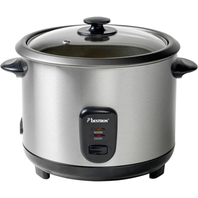ARC180 cuoci riso 1,8 L 700 W Nero, Acciaio inossidabile, Cuociriso