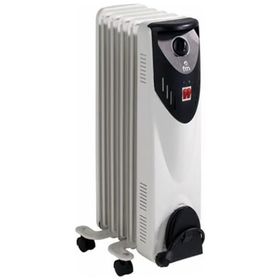 FM Calefacción RW-10 Nero, Bianco 1000W Radiatore stufetta elettrica