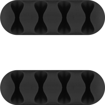 70406 organizer per cavi Supporto per cavo Nero 2 pezzo(i), Instradamento dei cavi