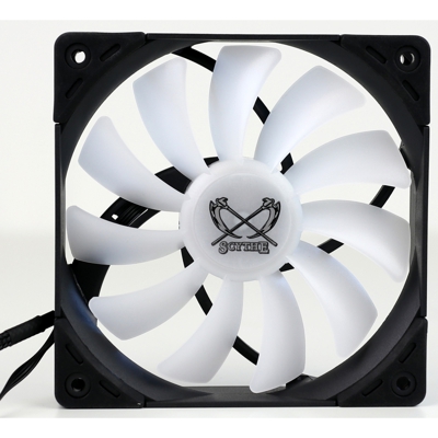 SU1225FD12LR-RDP ventola per PC Universale Ventilatore 12 cm Nero, Bianco 1 pz