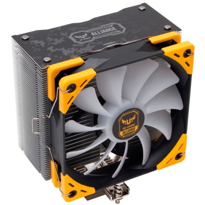Kotetsu Mark II TUF Gaming Alliance Processore Refrigeratore 12 cm Nero, Giallo, raffreddamento CPU