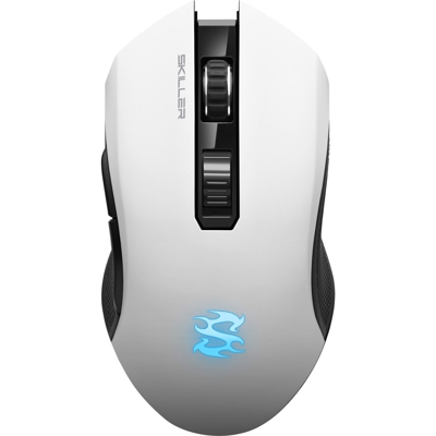 Skiller SGM3 mouse Mano destra RF Wireless+USB Type-A Ottico 6000 DPI, Mouse da gioco