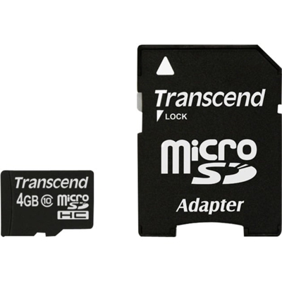 TS4GUSDHC10 memoria flash 4 GB MicroSDHC NAND Classe 10, Scheda di memoria