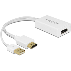 62496 cavo e adattatore video 0,245 m HDMI-A, USB-A Displayport Bianco precio