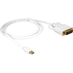 Kabel mini Displayport > DVI 24pin male 1m mini Displayport 20pin DVI-I 24 Bianco, Adattatore características