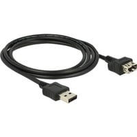 2m 2xUSB2.0-A cavo USB USB 2.0 USB A Nero, Cavo di prolunga características