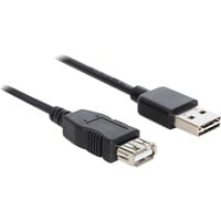 EASY-USB 2.0-A - USB 2.0-A, 1m cavo USB USB A Nero, Cavo di prolunga