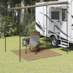 vidaXL Tappeto da Tenda 200x200 cm Grigio Talpa - Grigio talpa características