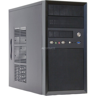 CT-01B-OP computer case Mini Tower Nero, Chassis Tower