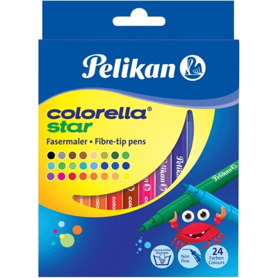 Colorella Star C302 marcatore Fine Multicolore 24 pz, Penna