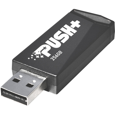 Push+ unità flash USB 256 GB USB tipo A 3.2 Gen 1 (3.1 Gen 1) Nero, Chiavetta USB