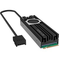 IB-M2HSF-703 ventola per PC Unità allo stato solido Dissipatore 2 cm Nero, Grigio 1 pz, Dissipatore di calore