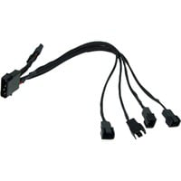 4Pin Molex auf 4x 3Pin (12V) 30cm 0,3 m, Adattatore en oferta