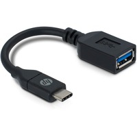2UX19AA cavo USB 0,1 m USB 3.2 Gen 1 (3.1 Gen 1) USB C USB A Nero, Adattatore