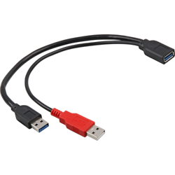83176 cavo USB 0,3 m USB 3.2 Gen 1 (3.1 Gen 1) USB A 2 x USB A precio