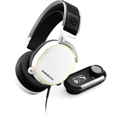 Arctis Pro + GameDAC Cuffia Padiglione auricolare Connettore 3.5 mm Bianco, Cuffia da gioco