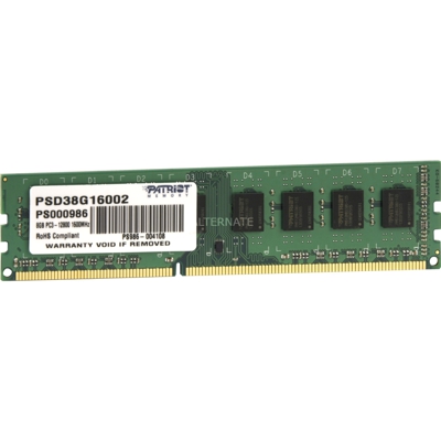DDR3 8GB PC3-12800 (1600MHz) DIMM memoria 1 x 8 GB