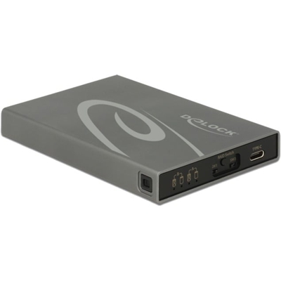 42590 contenitore di unità di archiviazione Box esterno SSD Grigio 2.5/3.5", Disk enclosure