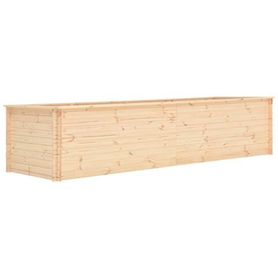 Fioriera Da Giardino 450x100x80,5 Cm In Legno Di Pino 19 Mm