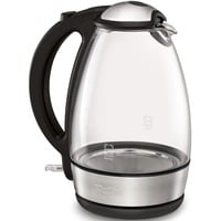 Glass Vision bollitore elettrico 1,7 L 2400 W Nero, Acciaio inossidabile, Trasparente precio