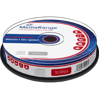 MR235 CD vergine CD-RW 700 MB 10 pz, CD supporti vergine