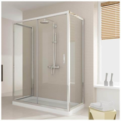 Box Doccia 3 Lati 90x110x90 Cm H198 Trasparente Mod. Young Trio 1 Anta P precio