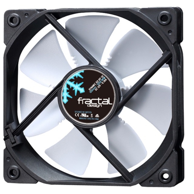 FD-FAN-DYN-X2-GP12-WT ventola per PC Case per computer Ventilatore 12 cm Nero, Bianco