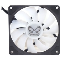 Kaze Flex 92 Slim RGB PWM Case per computer Refrigeratore 9,2 cm Nero, Bianco, Ventola