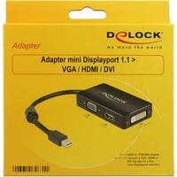 0.16m DisplayPort/VGA + HDMI + DVI 0,16 m Mini DisplayPort VGA (D-Sub)+ HDMI + DVI Nero, Adattatore precio