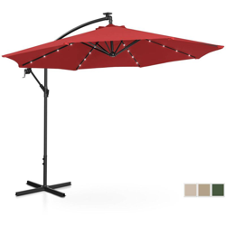 Uniprodo Ombrellone Decentrato Ombrellone da Giardino Rosso precio